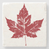 カナダ国旗記念コースターカナダギフト ストーンコースター (正面)