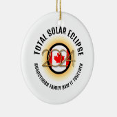 カナダ国旗2024 TOTAL 太陽の ECLIPSE Souvenir セラミックオーナメント (右)