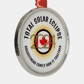 カナダ国旗2024 TOTAL 太陽の ECLIPSE Souvenir メタルオーナメント (右)