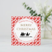 カナダ国旗3賢人カナダのクリスマス シーズンカード (スタンド正面)