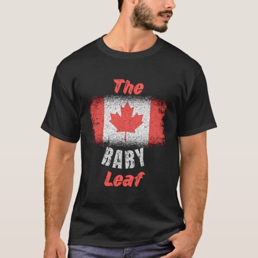 カナダ国旗7月1日ベビーメープルリーフカナダD Tシャツ (正面)