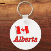 カナダ国旗 – アルバータ キーホルダー (正面)