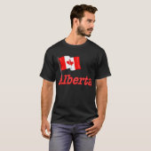 カナダ国旗 – アルバータ Tシャツ (正面フル)