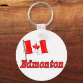 カナダ国旗 – エドモントン キーホルダー (正面)