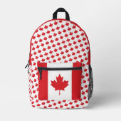 カナダ国旗 |カナダの学生 プリントバックパック (正面)