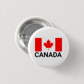 カナダ国旗、カナダ国旗、カナダ国旗 缶バッジ (正面&裏面)