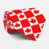 カナダ国旗&カナダ旅行,ビジネス/スポーツNe ネクタイ (ロール)