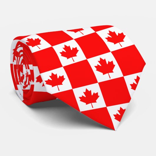 カナダ国旗&カナダ旅行,ビジネス/スポーツNe ネクタイ (ロール)