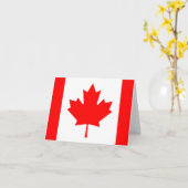 カナダ国旗 カード (黄色い花)