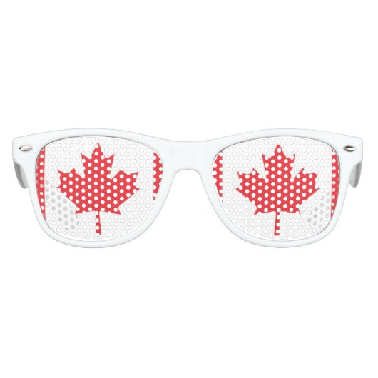 カナダ国旗 キッズサングラス (正面)