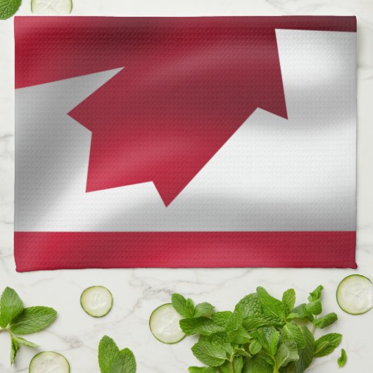 カナダ国旗 キッチンタオル (折り畳み)