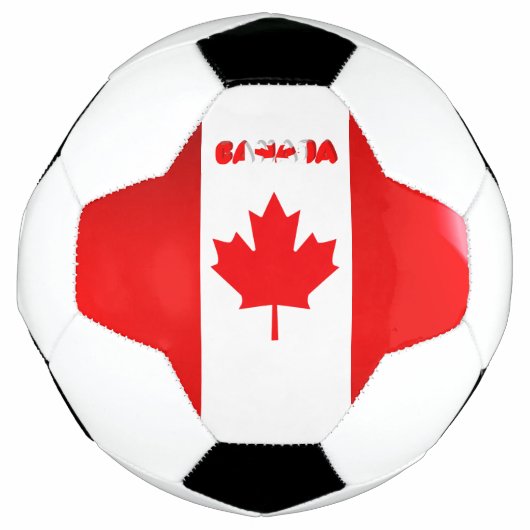 カナダ国旗 サッカーボール (正面)