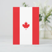 カナダ国旗 サンキューカード (スタンド正面)