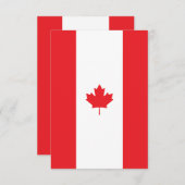カナダ国旗 サンキューカード (正面/裏面)