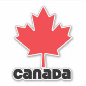 カナダ国旗 シール (正面)