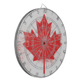 カナダ国旗 ダーツボード (正面左)