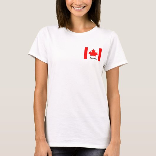 カナダ国旗、ハッピーカナダデー Tシャツ (正面)