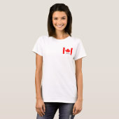 カナダ国旗、ハッピーカナダデー Tシャツ (正面フル)