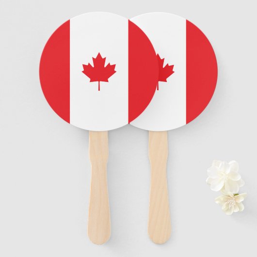 カナダ国旗 ハンドファン (正面&裏面)