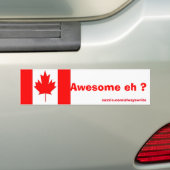 カナダ国旗 バンパーステッカー (車上)