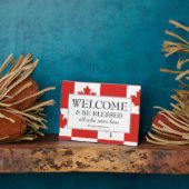 カナダ国旗 フォトプラーク (側面)