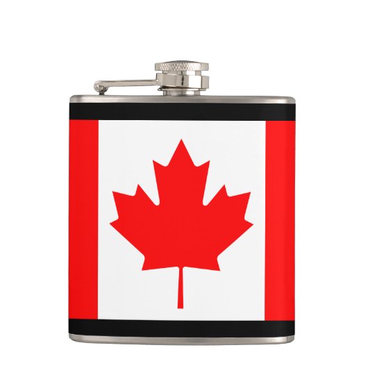 カナダ国旗 フラスク (正面)