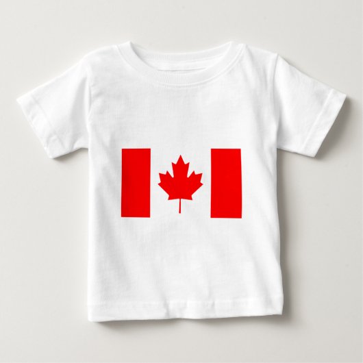 カナダ国旗 ベビーTシャツ (正面)