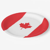 カナダ国旗 ペーパープレート (アングル)