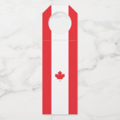 カナダ国旗 ボトルネックタグ (正面)