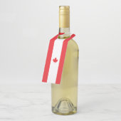 カナダ国旗 ボトルネックタグ (アングル)