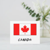 カナダ国旗 ポストカード (スタンド正面)