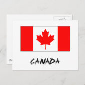 カナダ国旗 ポストカード (正面/裏面)