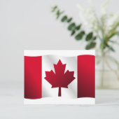カナダ国旗 ポストカード (スタンド正面)