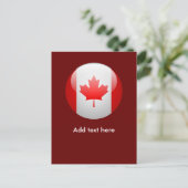 カナダ国旗 ポストカード (スタンド正面)