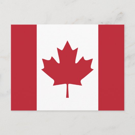 カナダ国旗 ポストカード (正面)