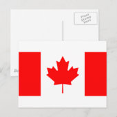 カナダ国旗 ポストカード (正面/裏面)