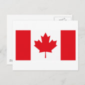 カナダ国旗 ポストカード (正面/裏面)