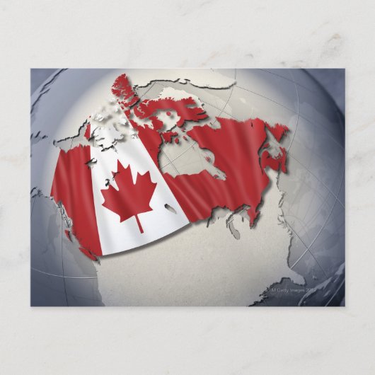 カナダ国旗 ポストカード (正面)