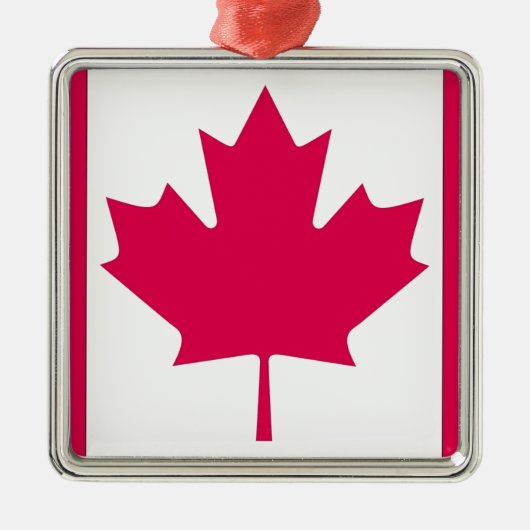 カナダ国旗 メタルオーナメント (正面)