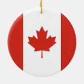 カナダ国旗(メープルリーフ)(カナダ) セラミックオーナメント (裏面)