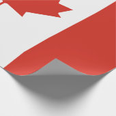 カナダ国旗(メープルリーフ)(カナダ) ラッピングペーパー (角)