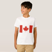 カナダ国旗(メープルリーフ)(カナダ) Tシャツ (正面フル)