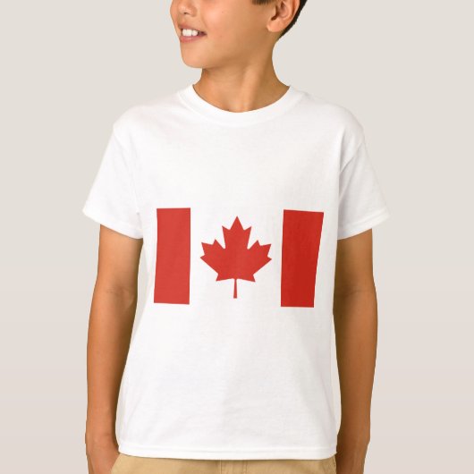カナダ国旗(メープルリーフ)(カナダ) Tシャツ (正面)