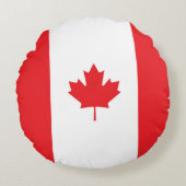 カナダ国旗 ラウンドクッション (正面)