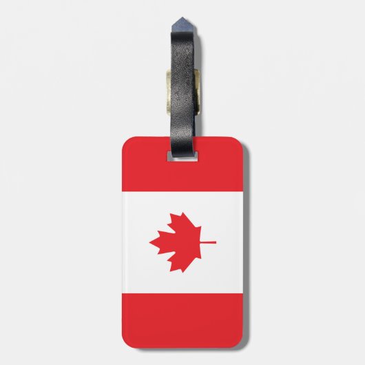 カナダ国旗 ラゲッジタグ (裏面縦)