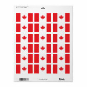 カナダ国旗 ラベル (フルシート)