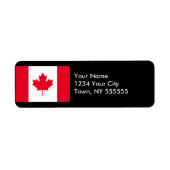 カナダ国旗 ラベル (正面)