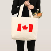 カナダ国旗 ラージトートバッグ (正面(商品))
