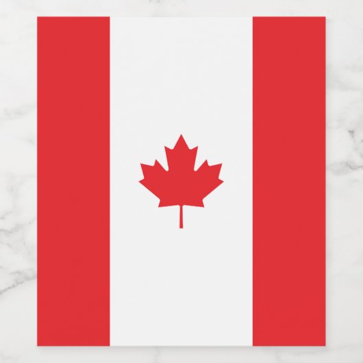 カナダ国旗 ワインラベル (シングルラベル)