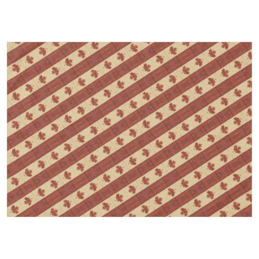 カナダ国旗(内樺の木樹皮) テーブルクロス (正面(横))